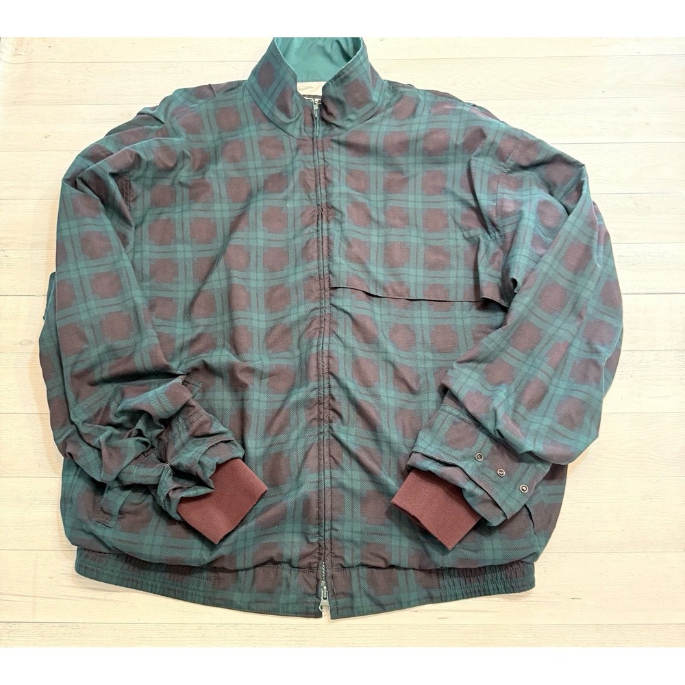 Zero Restriction golf outerwear men's gore-Tex rain jacket green burgandy XL